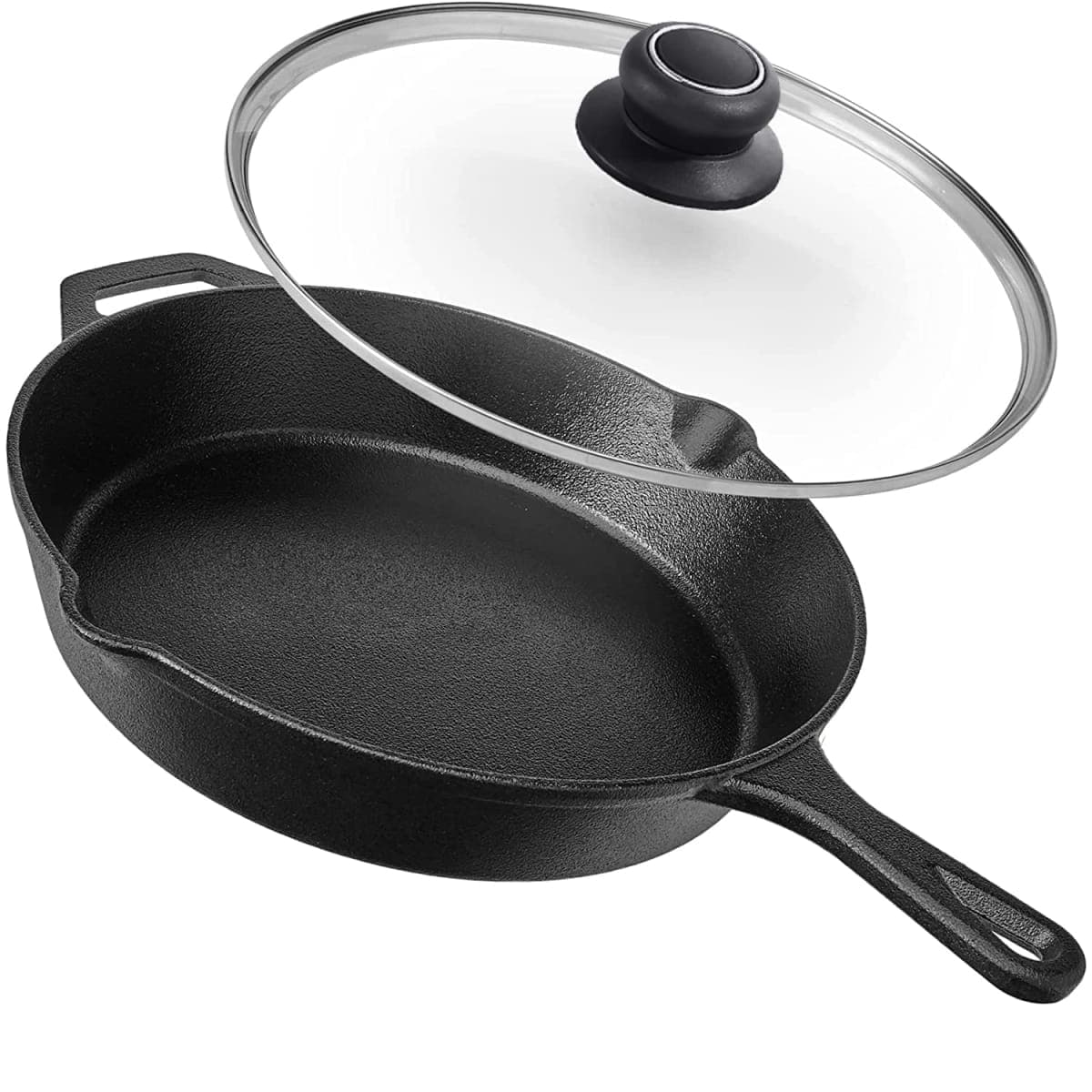 12 Inch Glass Lid for Frying Pan, Pans, Skillets & Pots, Clear thumbnail 5