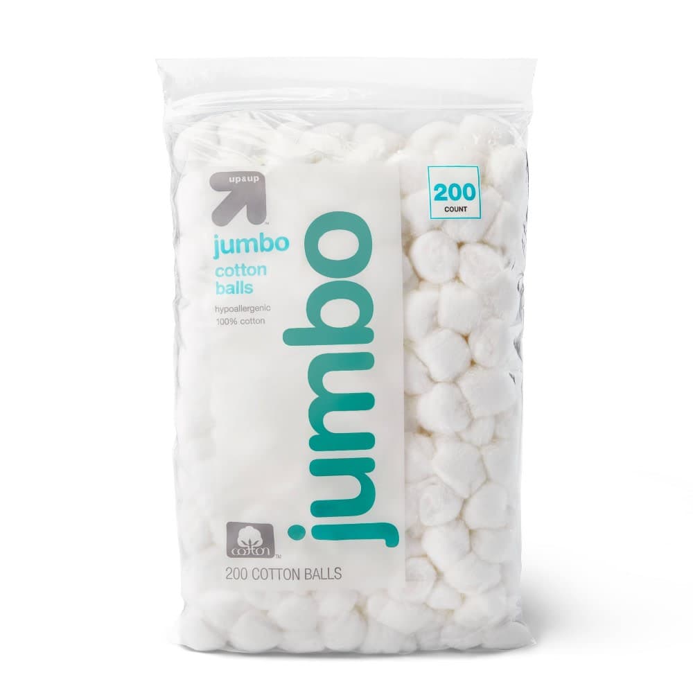 Jumbo Cotton Balls - 200 ct - up up TRG