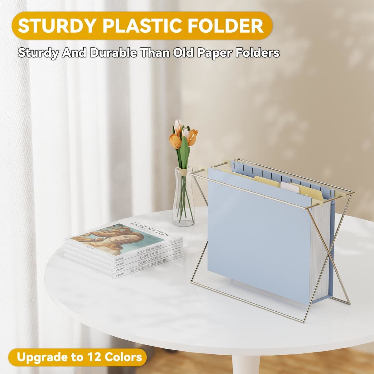 NORDUN Plastic 2" Expandable Extra Capacity Hanging File Folder Letter Size thumbnail 2