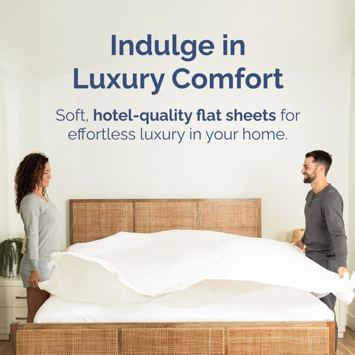 King Flat Sheet - Single Top Flat Sheet Only - Cooling - Antique White thumbnail 2