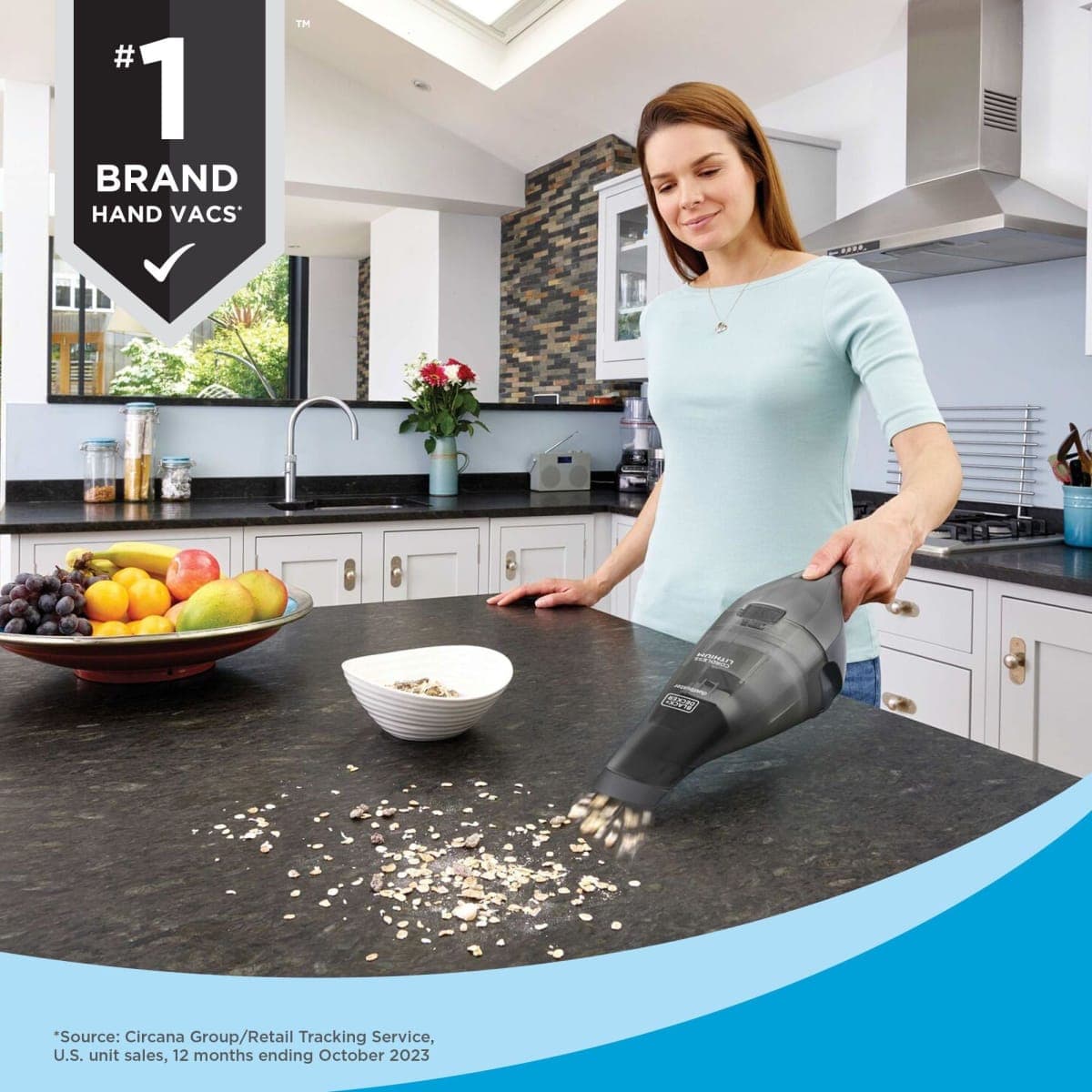 BLACK+DECKER Dustbuster Handheld Vacuum, Cordless, Dark Grey (HNVC220BCZ01) thumbnail 5