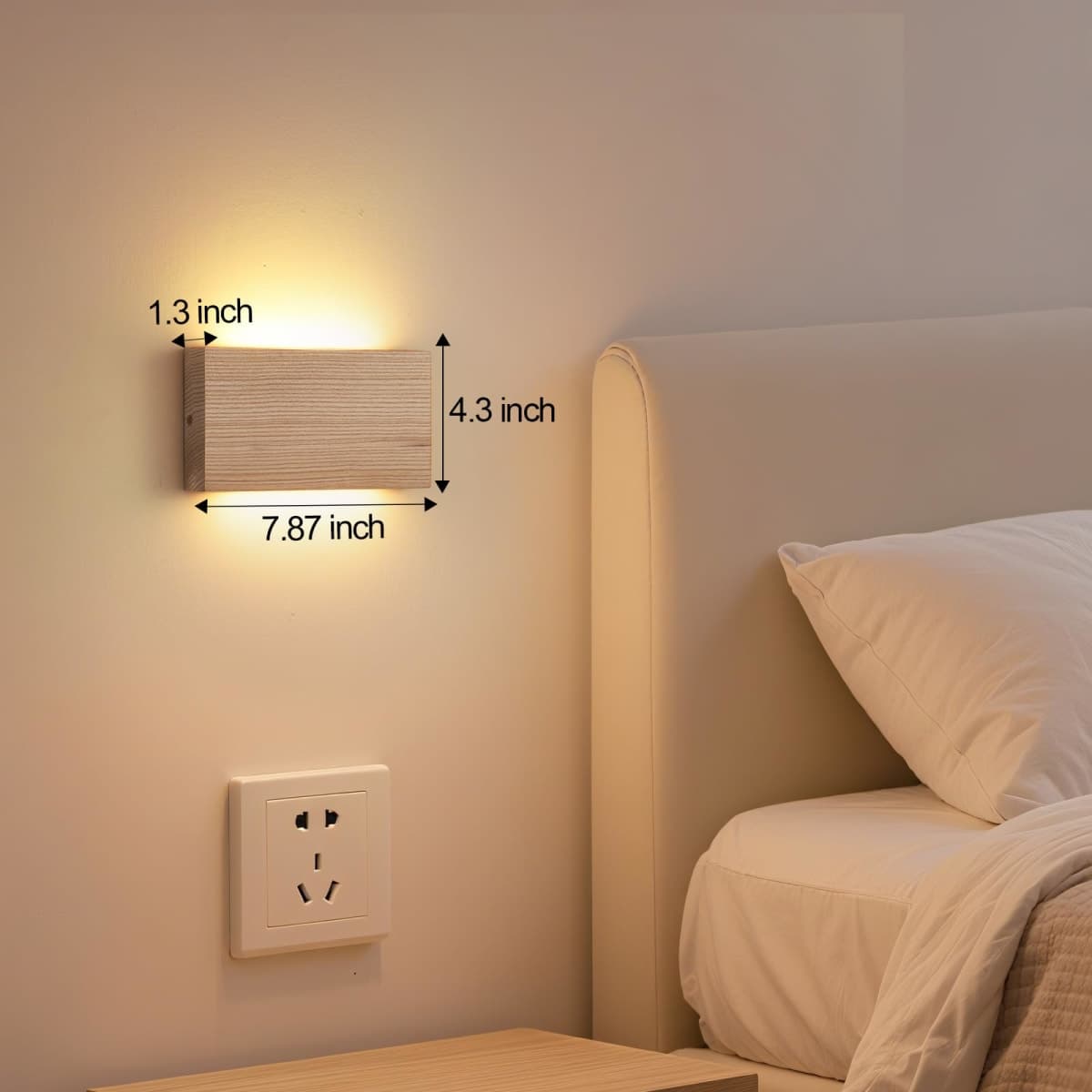 Wall Sconces， Modern Indoor Wall Lamp, Bedroom Hallway Bathroom Living Room Front Porch Wall Mounted Lighting, Decorative Bedside Night Light, Accent Wall Light Fixtures thumbnail 2