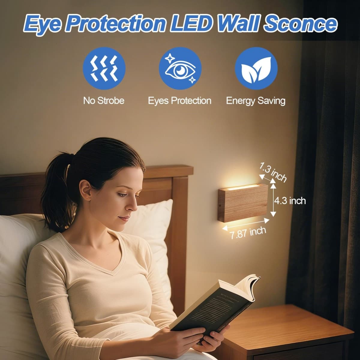 Wall Sconces， Modern Indoor Wall Lamp, Bedroom Hallway Bathroom Living Room Front Porch Wall Mounted Lighting, Decorative Bedside Night Light, Accent Wall Light Fixtures thumbnail 5