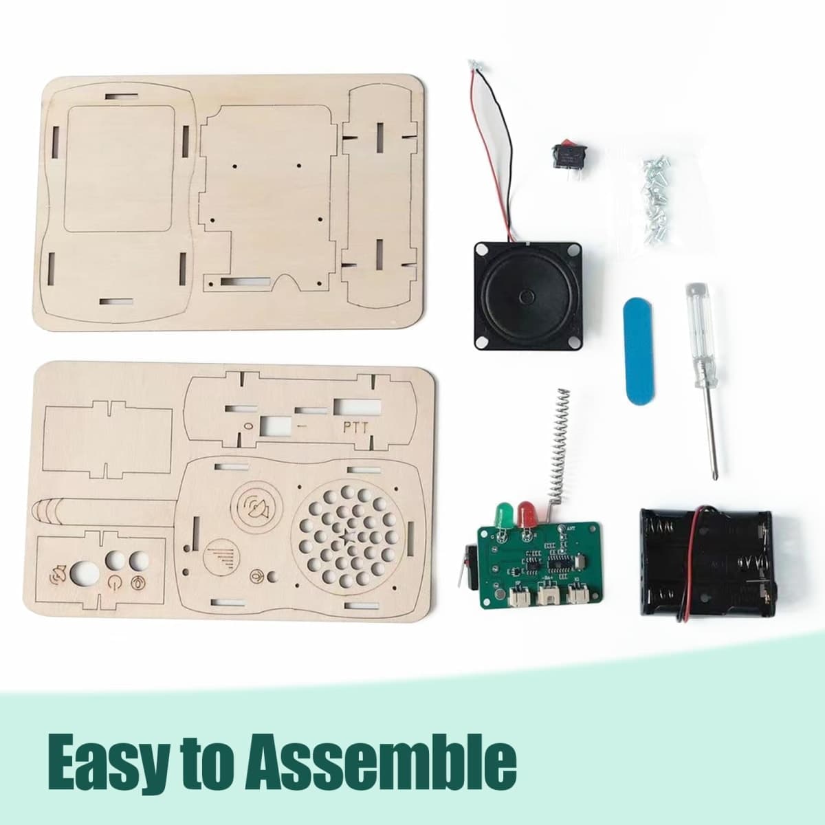 STEM Toys for Age 6-8-13 Crafts Kits Building Your Own Walkie Talkies for Kids Stuffers Birthday Gifts for 6 7 8 9 10 11 12 14+ Years Old Boys Girls Teens Engineering DIY Electronics Circuit Projects thumbnail 4