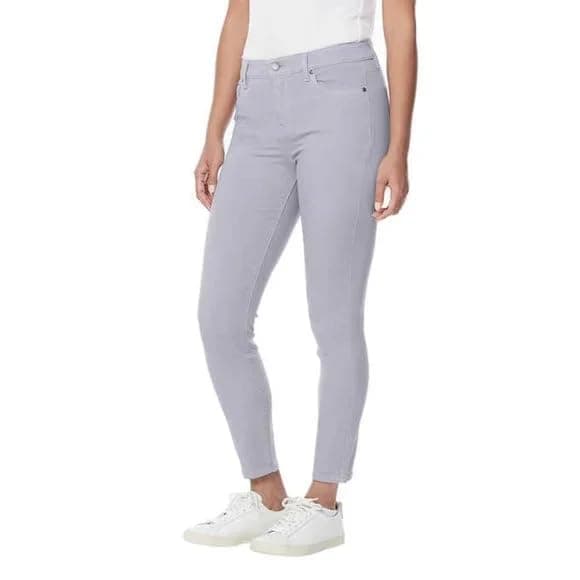 Buffalo David Bitton Women's Ankle Pants - Tan, High Rise, Super Soft Stretch, Skinny Ankle Grazer (CA/US, Numeric, 2, Regular, Regular, Purple) thumbnail 2