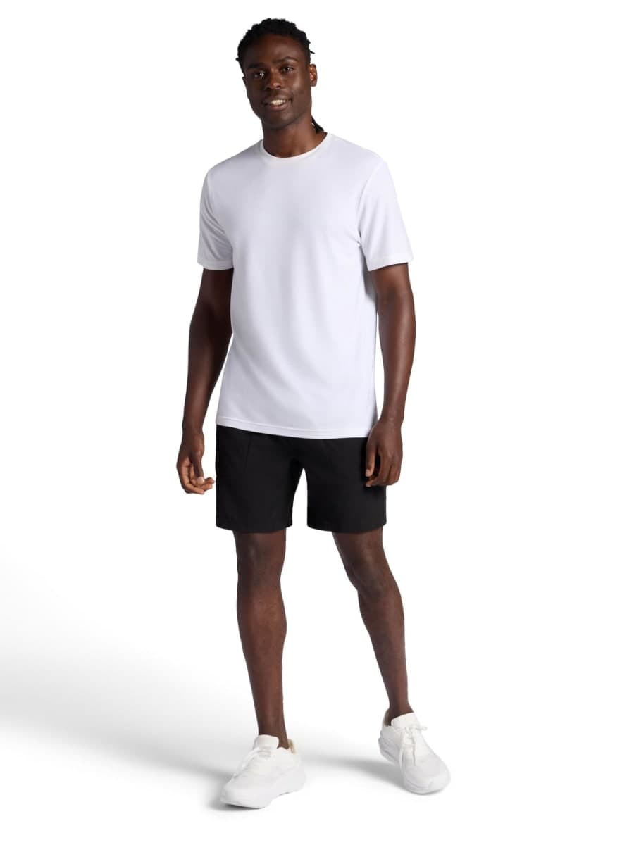Gaiam Men’s Nomad 7” Short, Standard Fit, Stretch Lightweight Material, Moisture-Wicking, Black, Large thumbnail 3