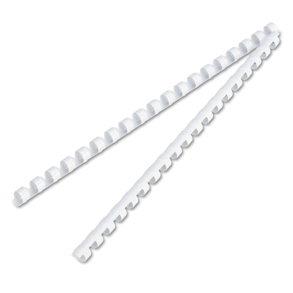 Fellowes Plastic Comb Bindings, 0.3-Inch, 55-Sheet Capacity, 100-Pack, White (52371) thumbnail 3