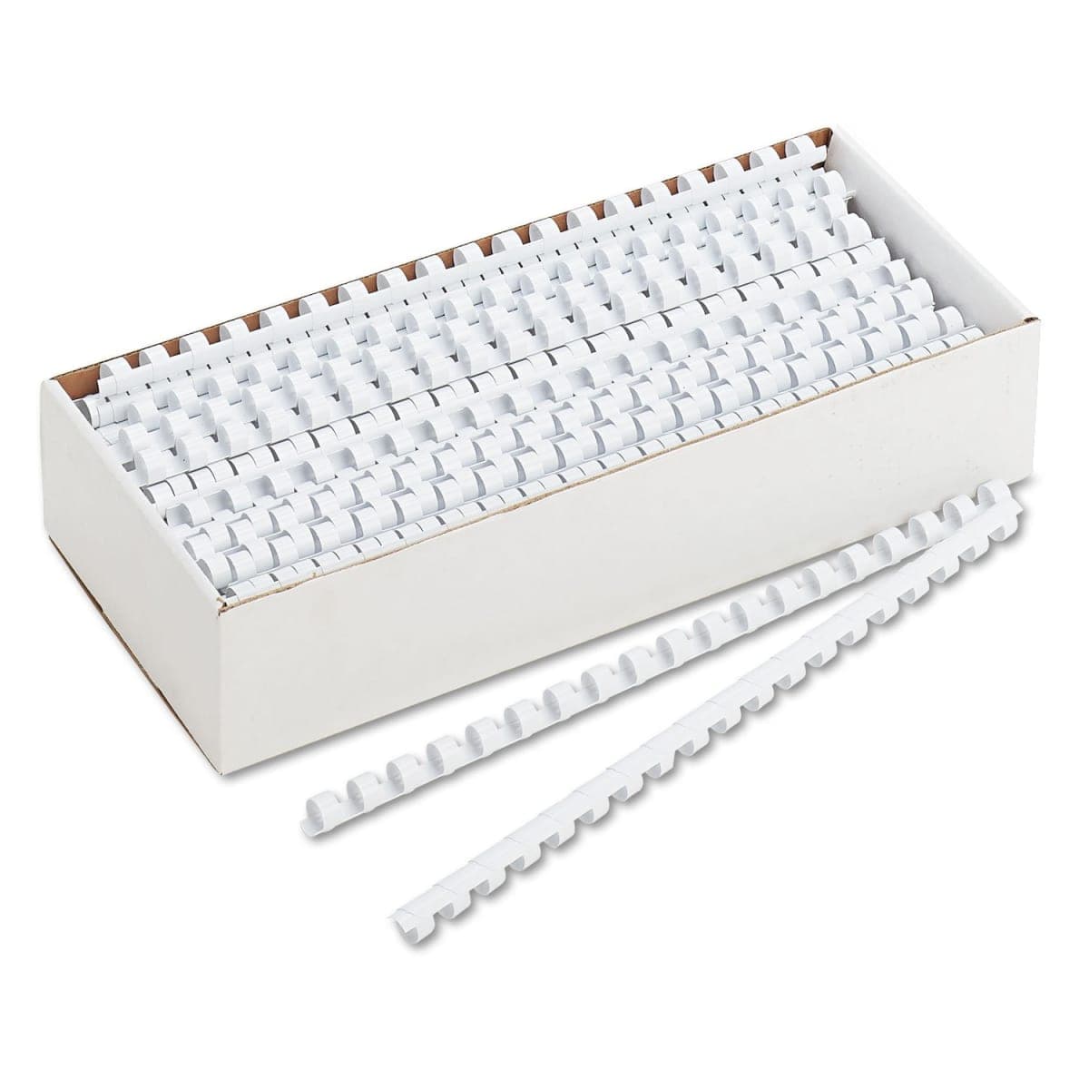 Fellowes Plastic Comb Bindings, 0.3-Inch, 55-Sheet Capacity, 100-Pack, White (52371) thumbnail 4