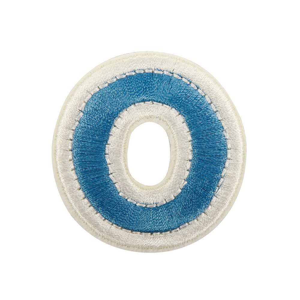 Ink & Barrel Self-Adhesive Letter O Patch - Blue — image 1