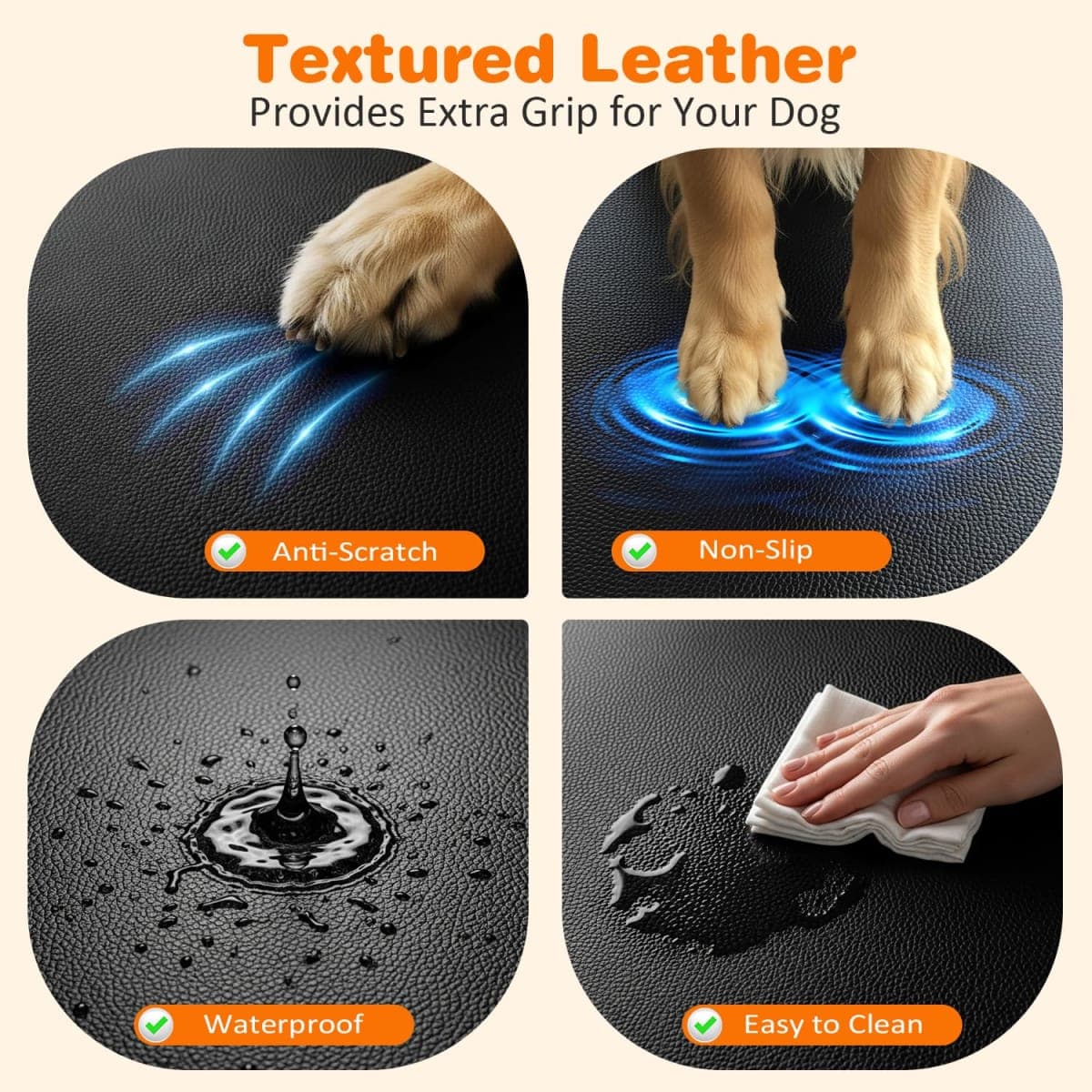 URPOWER Dog Car Seat Cover for Back Seat, Waterproof Hammock for Car & SUV thumbnail 3