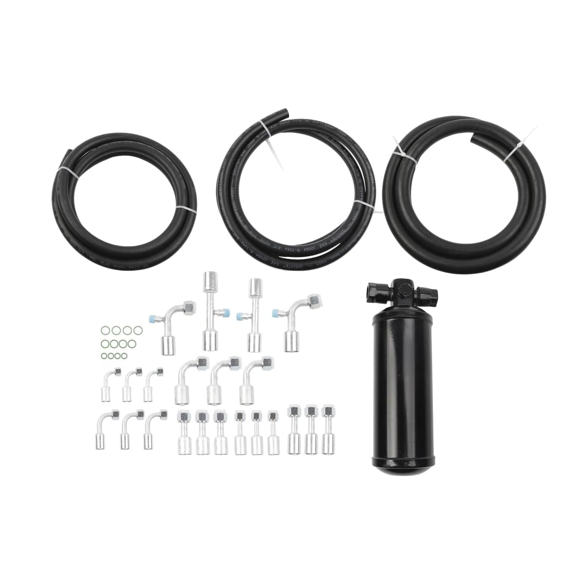 Dasbecan 26PCS Air Conditioning Hose and Fitting Kit 6.5ft #6#8#10 AC Hose Kit, #6#8#10 AC Fittings and Universal AC Receiver Drier — image 1