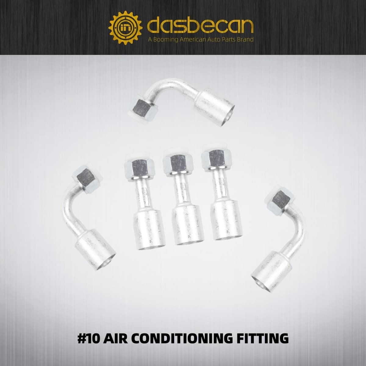 Dasbecan 26PCS Air Conditioning Hose and Fitting Kit 6.5ft #6#8#10 AC Hose Kit, #6#8#10 AC Fittings and Universal AC Receiver Drier thumbnail 5
