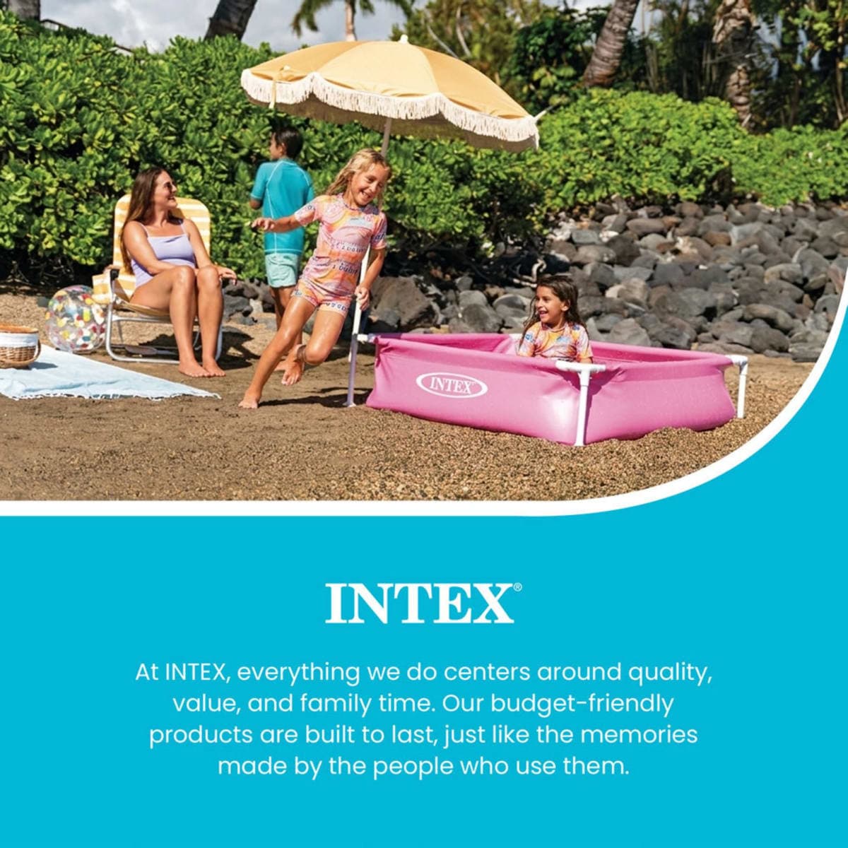 INTEX Kiddie Pool 4ftx 12in Metal Frame for Baby Water Play thumbnail 5