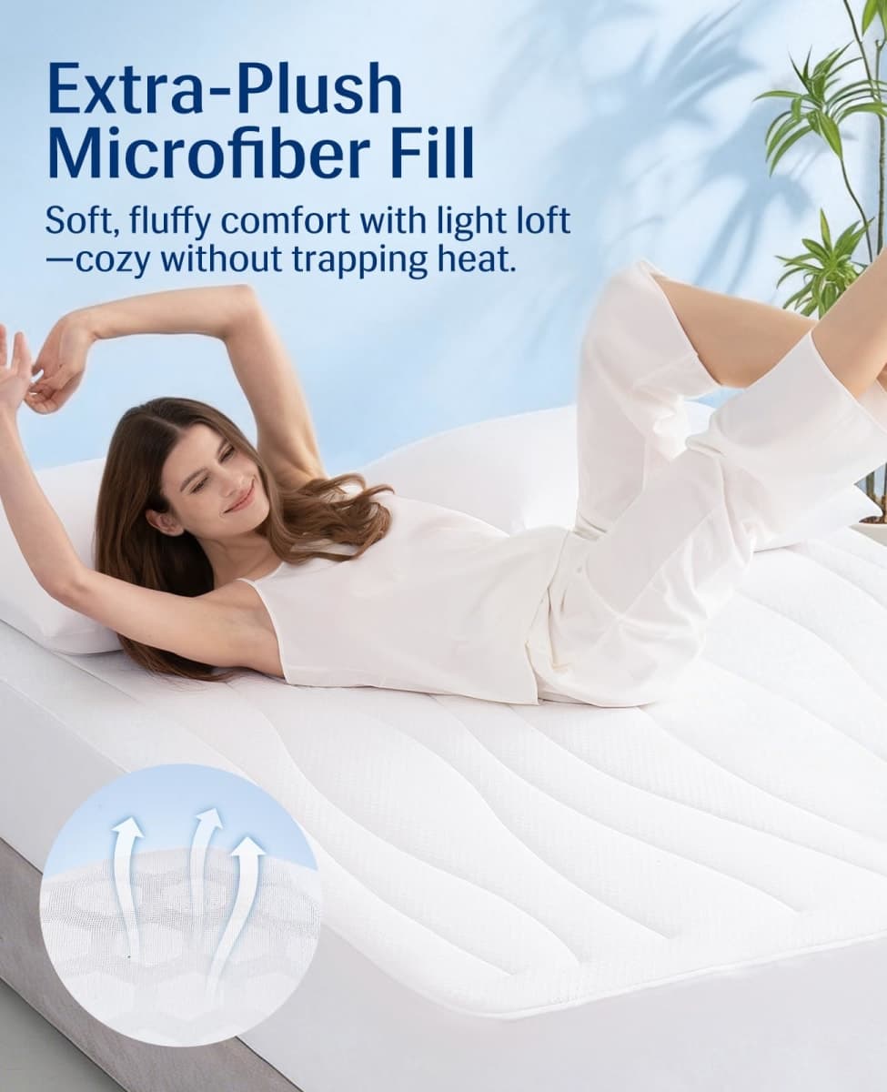 Elegear Cooling Mattress Pad King for Hot Sleepers with Arc-Chill® 3.0 thumbnail 5