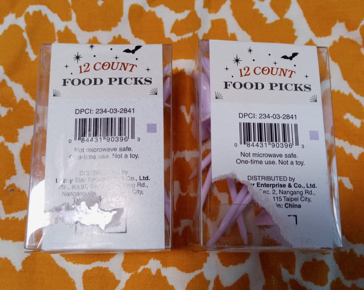 NIP lot of 2 witch hats 24 total Target Bullseye Halloween food picks AS IS thumbnail 3