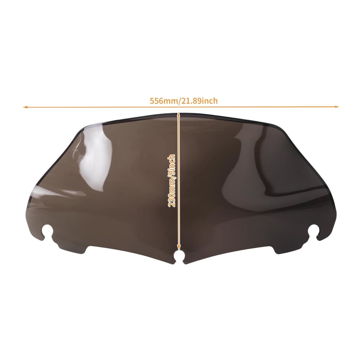 HCmotorku Motorcycle 9 inch Wave Windshield Windscreen Fit for Harley Touring Street Glide FLHX Electra Glide FLHT Ultra Limited FLHTK Tri Glide FLHTCUTG 2014-2025 (Smoke) thumbnail 4