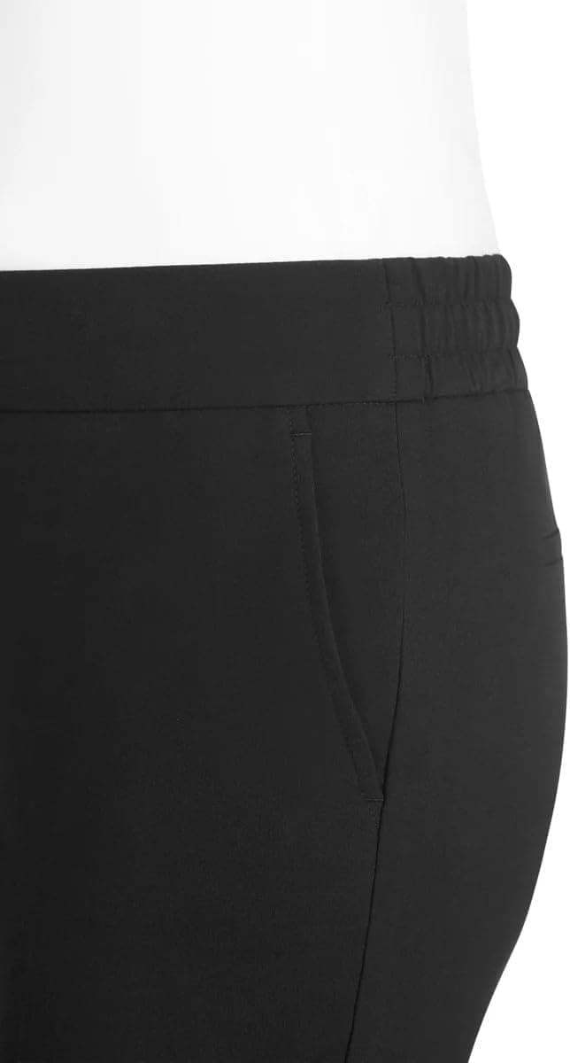 Hilary Radley Women's Pull-on Dress Pants, 4-Way Stretch, Elastic Waist, Front Pockets, Black, Small thumbnail 3