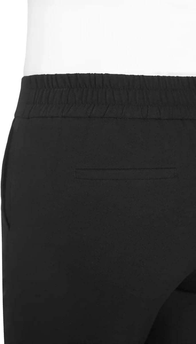 Hilary Radley Women's Pull-on Dress Pants, 4-Way Stretch, Elastic Waist, Front Pockets, Black, Small thumbnail 5