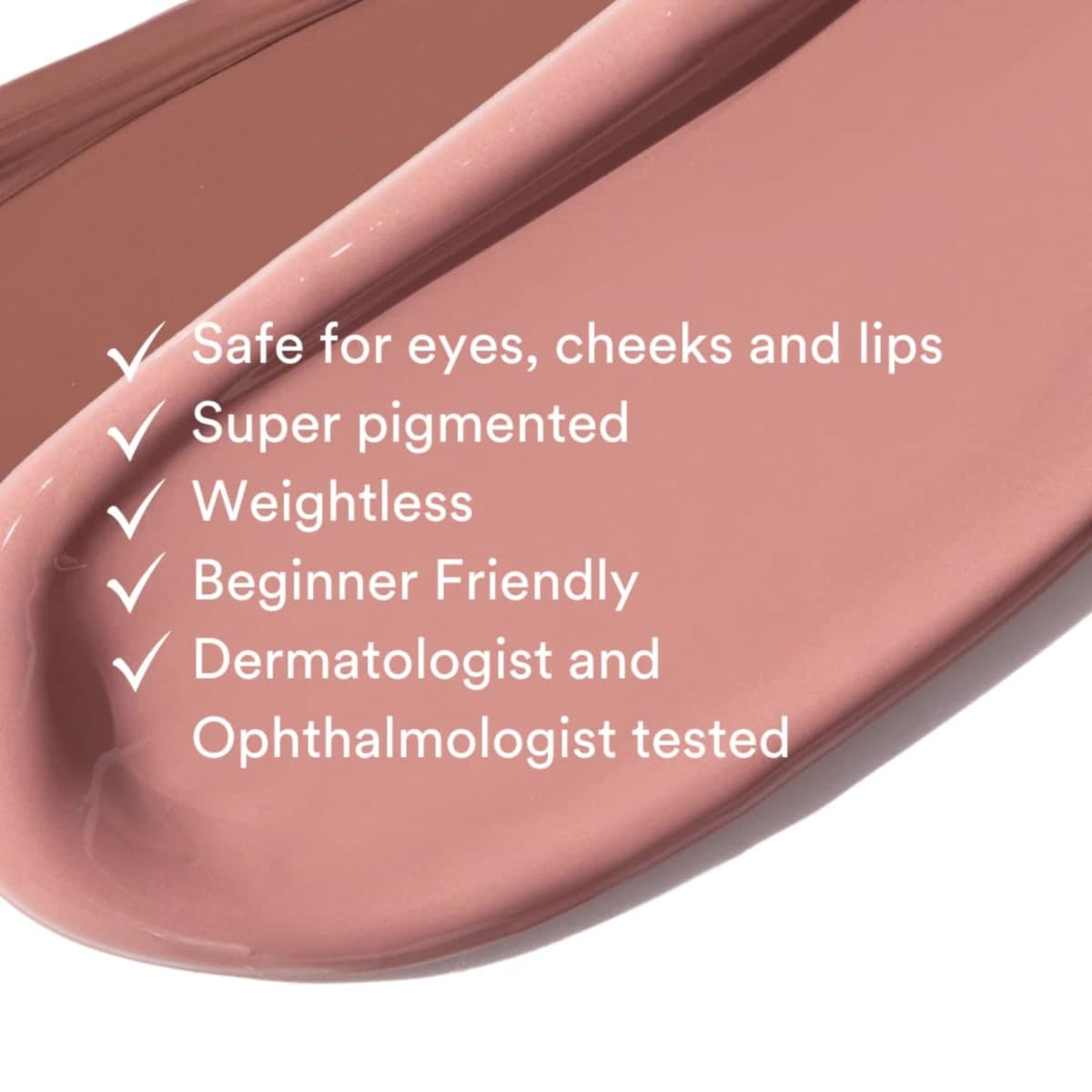 Gen See Mixed Media Matte Liquid Eyeshadow, Linen Cream Eye Makeup thumbnail 3