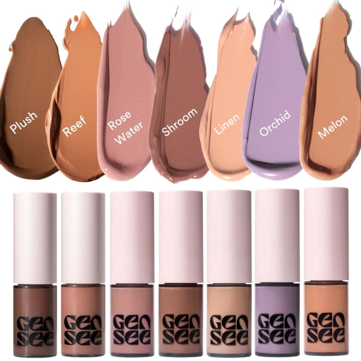 Gen See Mixed Media Matte Liquid Eyeshadow, Linen Cream Eye Makeup thumbnail 5
