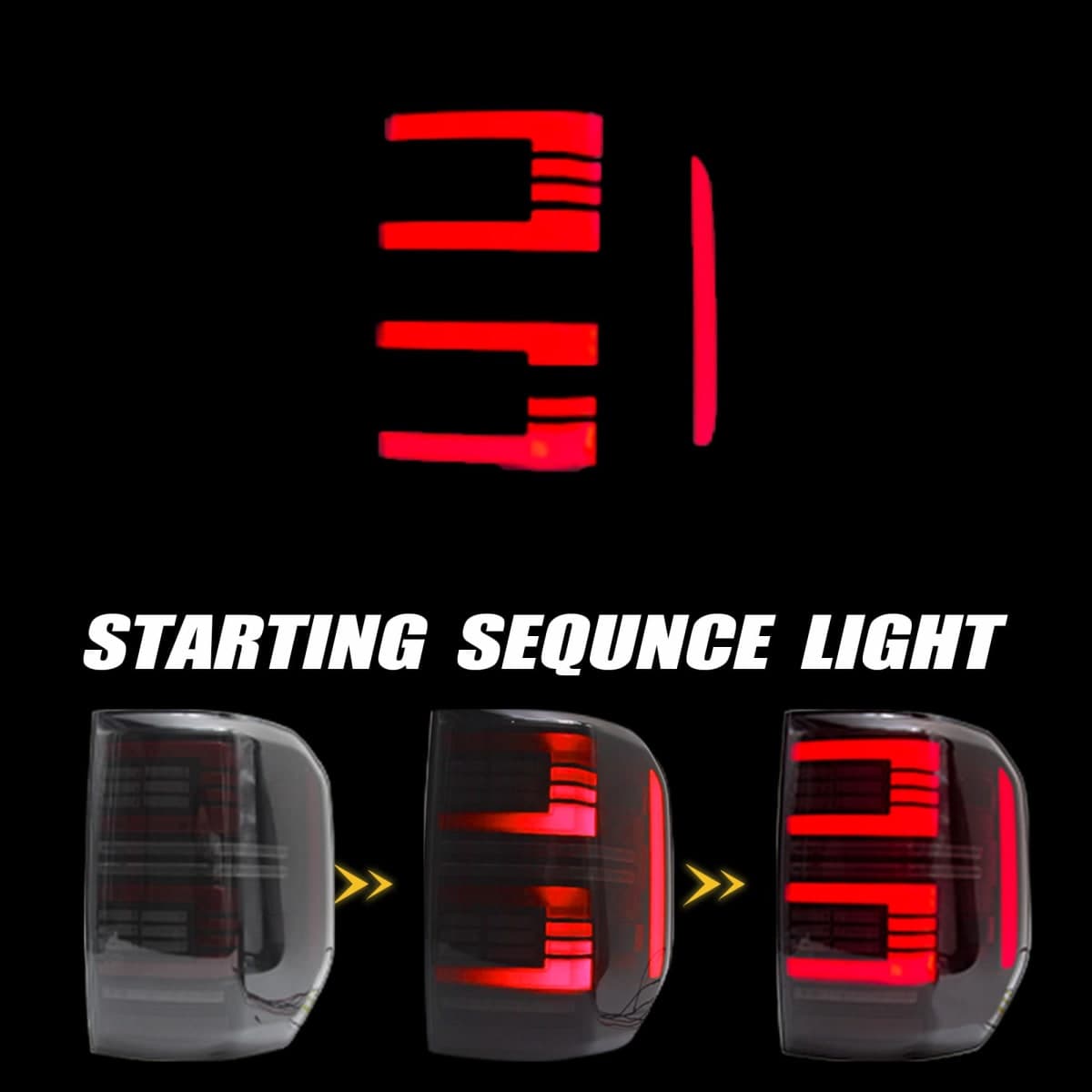 ATDK GROUP LED Tail Lights Assembly for Ford Maverick 2022-2025 Pickup, Smoked Lens Rear Lamps for Maverick with Animation DRL Sequential Indicator, Plug & Play thumbnail 3