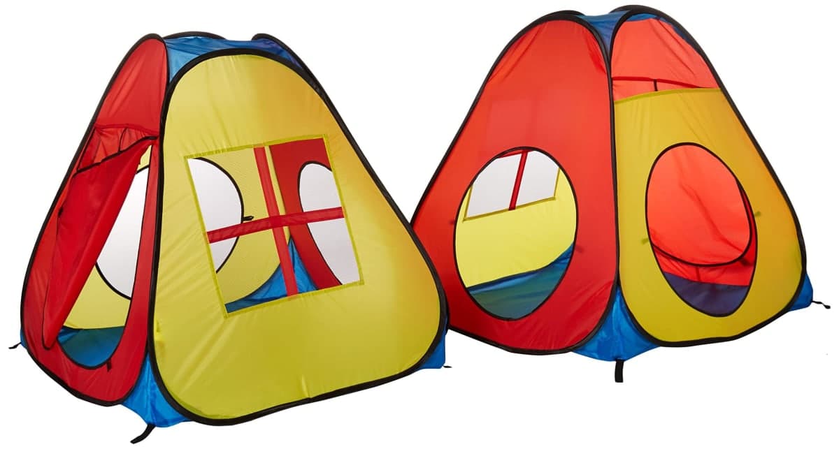UTEX 8 in 1 Pop Up Children Play Tent House with 4 Tunnel 4 Tents for Boys Girls Babies and Toddlers for Indoor and Outdoor Use thumbnail 4