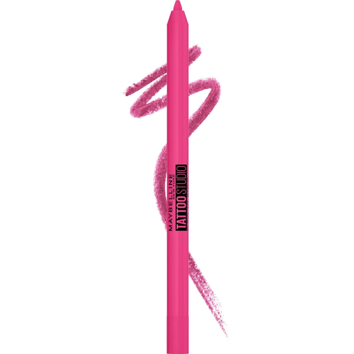MAYBELLINE New York Tattoo Studio Long-Lasting Sharpenable Eyeliner Pencil, Glide on Smooth Gel Pigments with 36 Hour Wear, Waterproof Ultra Pink 0.04 oz — image 1