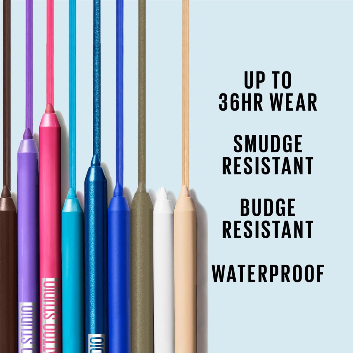 MAYBELLINE New York Tattoo Studio Long-Lasting Sharpenable Eyeliner Pencil, Glide on Smooth Gel Pigments with 36 Hour Wear, Waterproof Ultra Pink 0.04 oz thumbnail 3