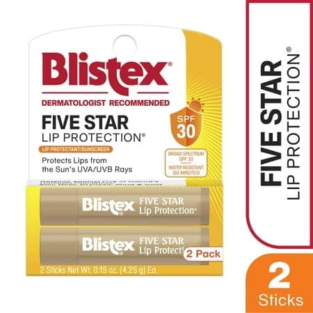 Blistex Five Star SPF 30 Water Resistant Lip Balm - 0.30oz thumbnail 3