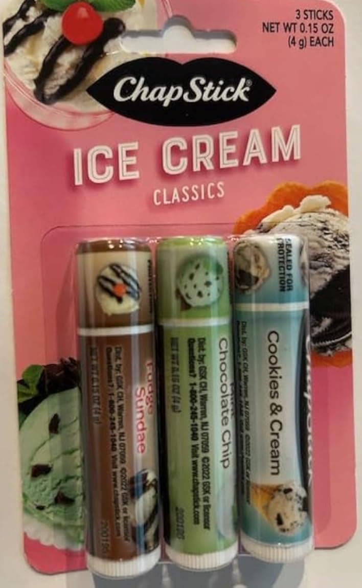 ChapStick Lip Moisturizer, Ice Cream 0.15 Oz Each 3 Sticks thumbnail 5
