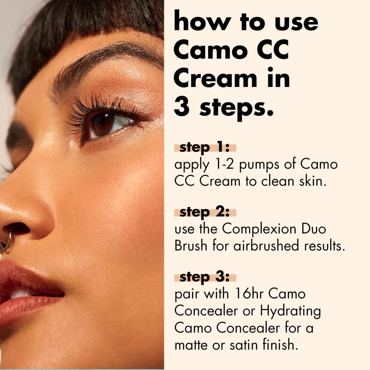 e.l.f. Camo CC Cream, Color Correcting Medium-To-Full Coverage Foundation, Improves Skin Texture & Tone, Vegan & Cruelty-Free, Fair 125 C thumbnail 4