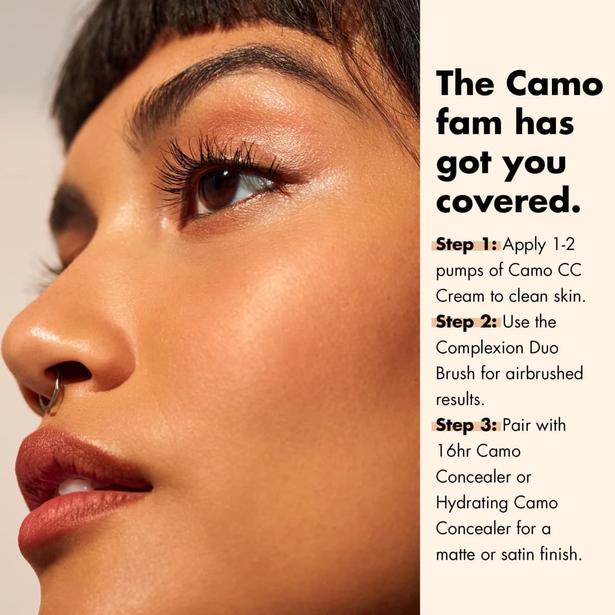 e.l.f. Camo CC Cream, Color Correcting Medium-To-Full Coverage Foundation, Improves Skin Texture & Tone, Vegan & Cruelty-Free, Fair 125 C thumbnail 5