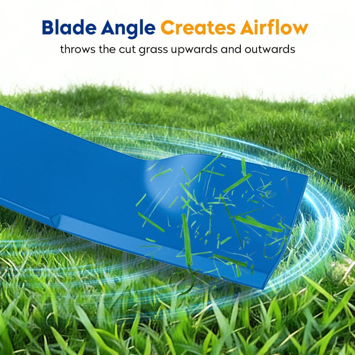 Aeagle TCU15881 High Lift Blades for John Deere 60 Inch Mower 737 757 777 797 Z930M Z950M Z950R Z930R ZTrak X710 X730 X738 1025r 3045R 3046R M128485 M163983 (Blue) thumbnail 3