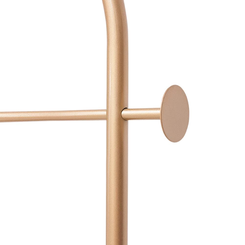 Cre Cra Gold Modern Coat Rack with Marble Base - Heavy Duty Clothing Stand for Bedroom - Holds Coats, Jackets, Scarves, Hats & Bags thumbnail 4