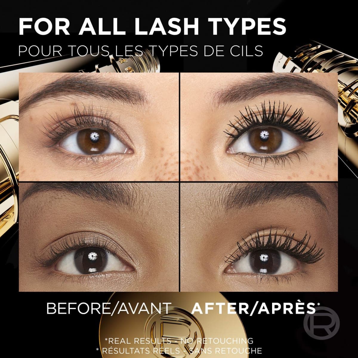 L’Oréal Paris Voluminous Panorama Mascara, Volumizing and Lengthening Mascara, Washable Longwear and Smudge Resistant Make Up, Blackest Black, 0.33 Fl Oz thumbnail 4