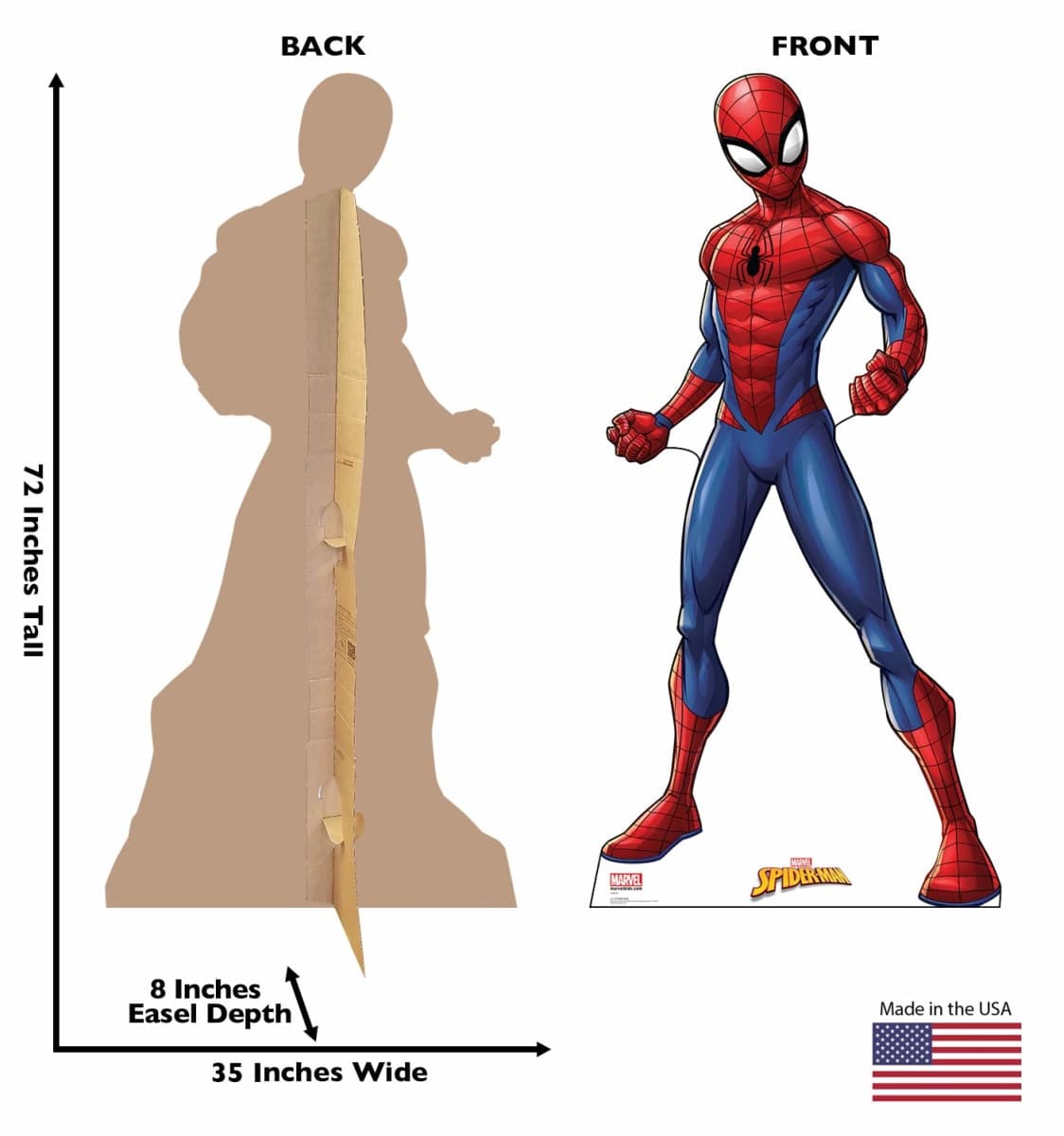 Cardboard People Spider-Man Life Size Cardboard Cutout Standup - Marvel Comics thumbnail 2