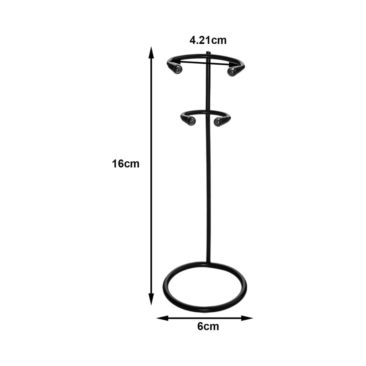 Baoblaze Kitchen Frother Stand Milk Frother Holder Portable Rustproof Space Saving Stainless Steel Stand Egg Beater Stand for Kitchen, Black thumbnail 4
