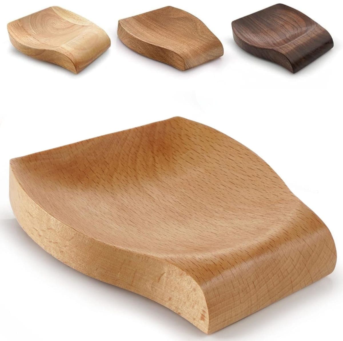 Zulay Beechwood Spoon Rest For Kitchen - Smooth Wooden Spoon Holder For Stovetop With Non Slip Silicone Feet - Perfect Holder For Spatulas, Spoons, Tongs & More — image 1
