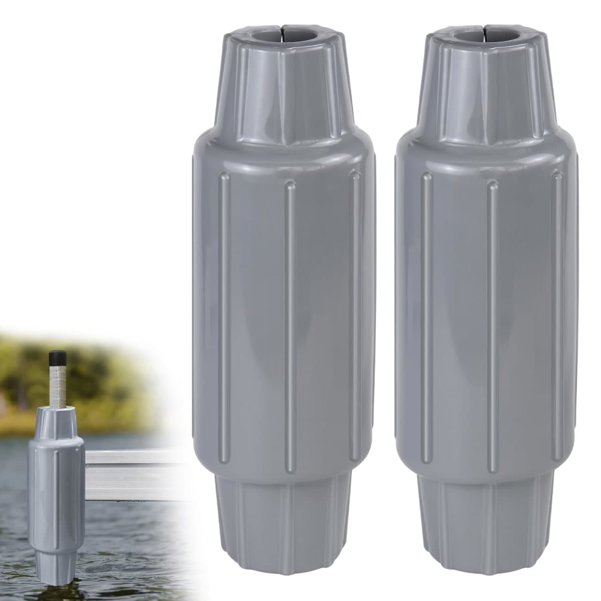 Dock Bumpers for Poles,Boat Dock Bumpers for Slide Over Post Pole Edges — image 1