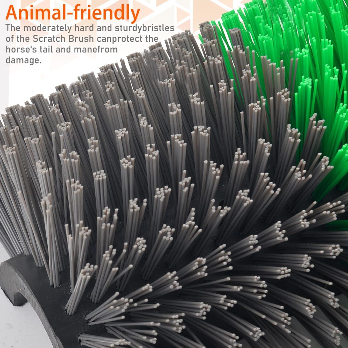 KUNBEIEN 4PCS Livestock Scratch Brushes, Horse Scratcher Full Massage Brush Kit, Relieve Itching on the Back, Suitable for Horse, Cattle, Sheep, Pig (Green) thumbnail 3