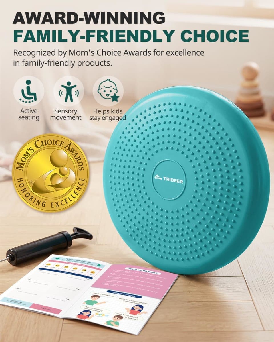 Trideer Wobble Cushion, Balance Pad, Wiggle Seat for Flexible Seating thumbnail 2