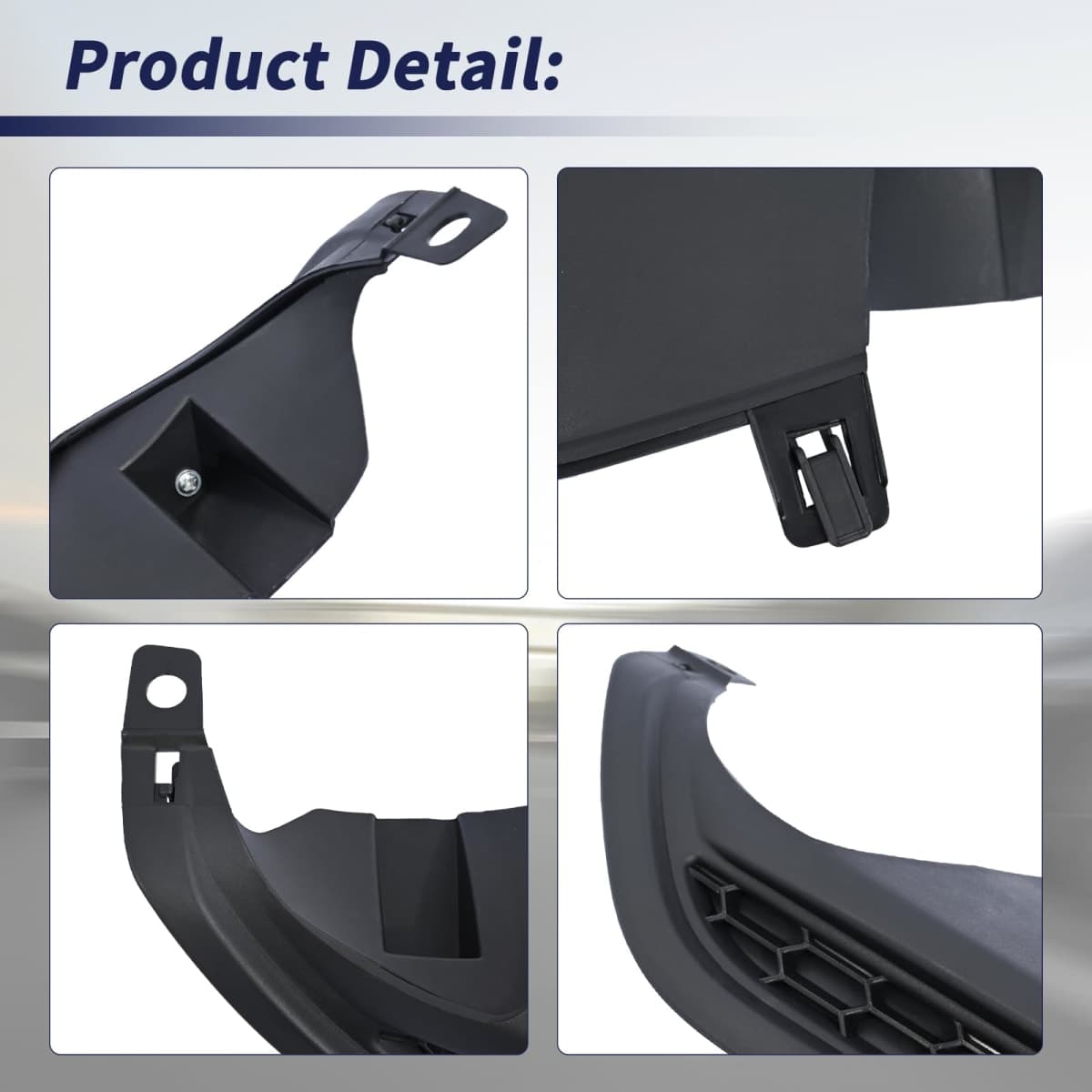 Magimaker Rear Lower Bumper Valance 04716TR3A90 Fit for Honda Civic 2013 2014 2015 PP Textured Black Board Rear Lower Bumper Guard Cover Panel, Air Deflector Valance Molding Trim Replace HO1195101 thumbnail 4