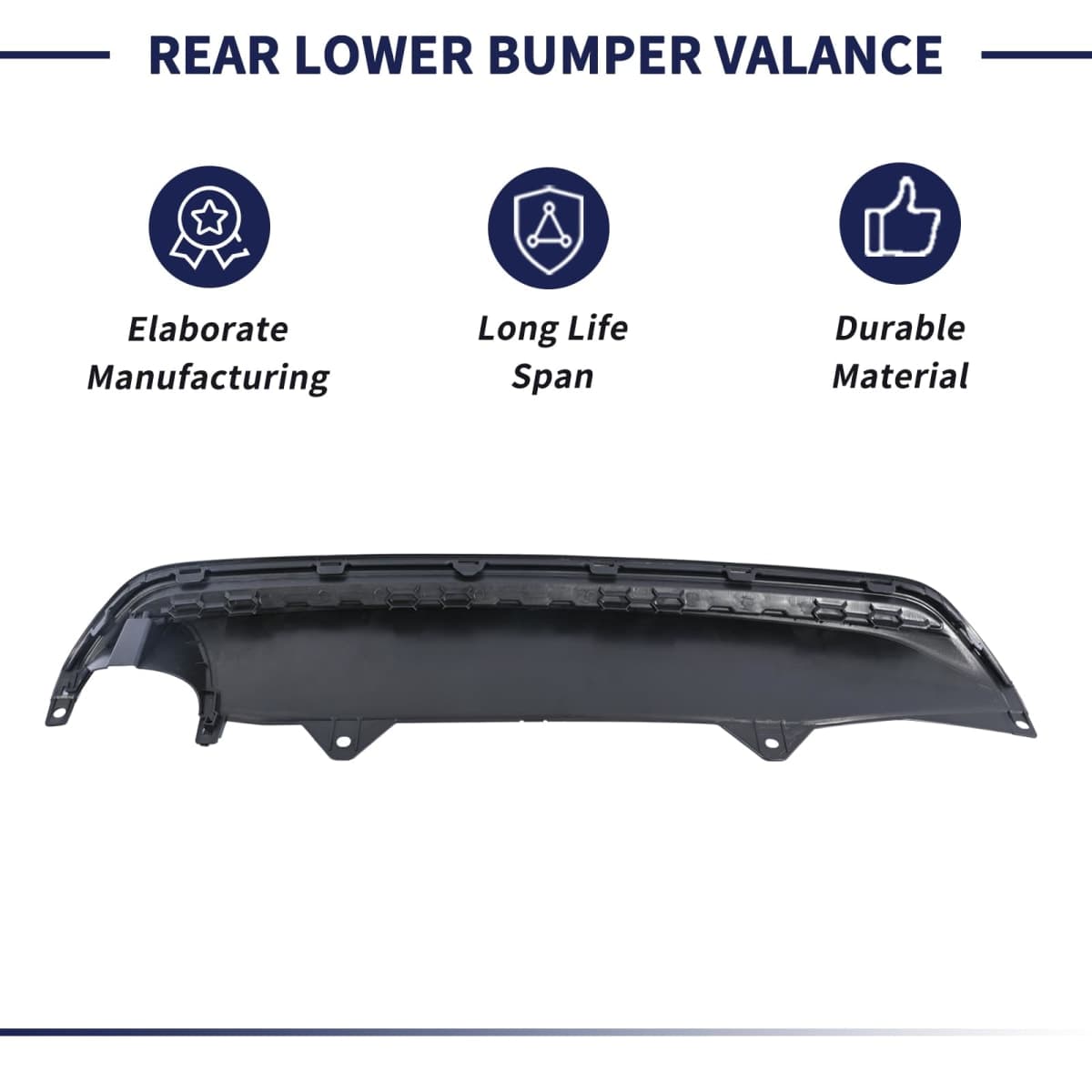 Magimaker Rear Lower Bumper Valance 04716TR3A90 Fit for Honda Civic 2013 2014 2015 PP Textured Black Board Rear Lower Bumper Guard Cover Panel, Air Deflector Valance Molding Trim Replace HO1195101 thumbnail 5