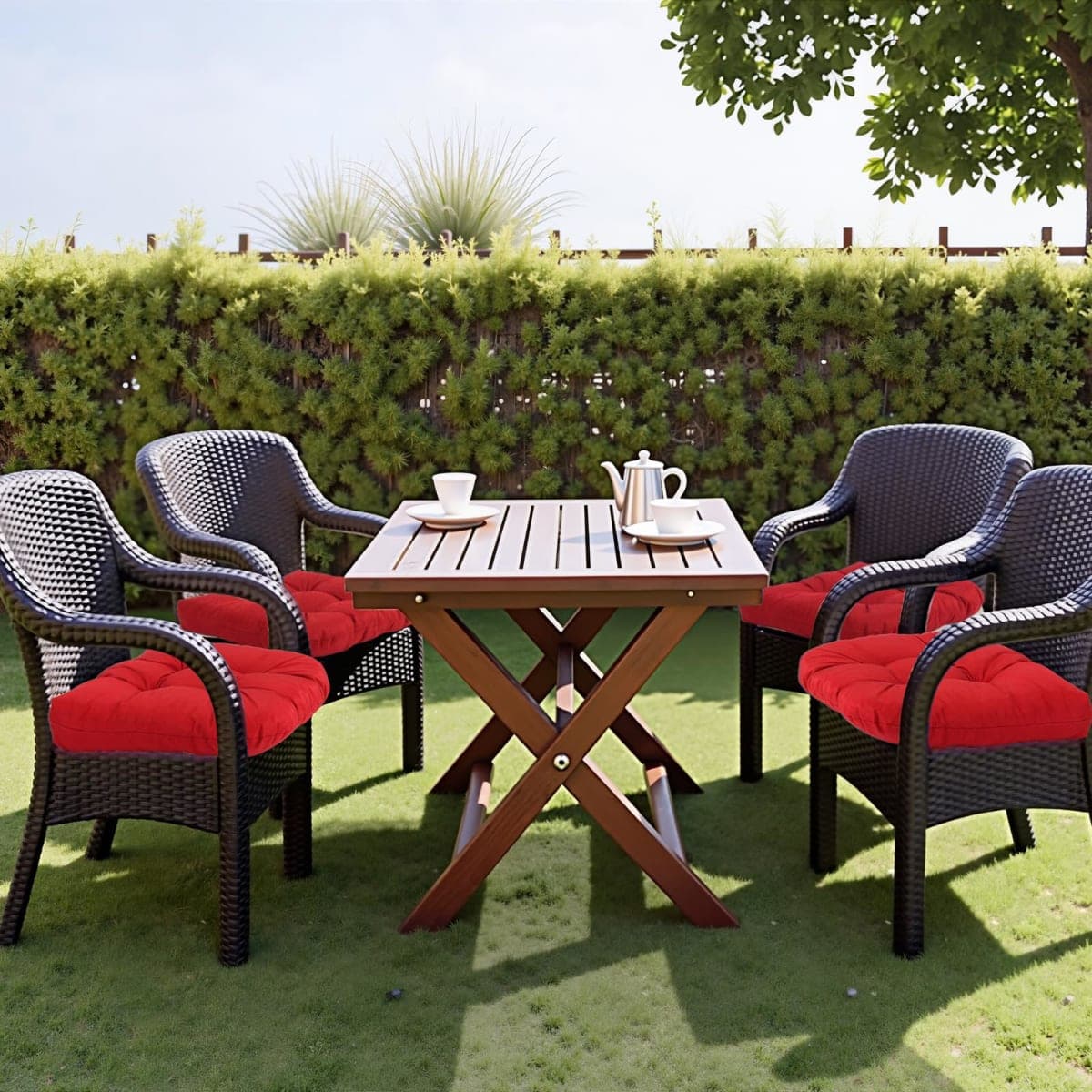 MTMR 2Pcs Outdoor Chair Cushions, Patio Furniture Seat Pads, Waterproof thumbnail 3