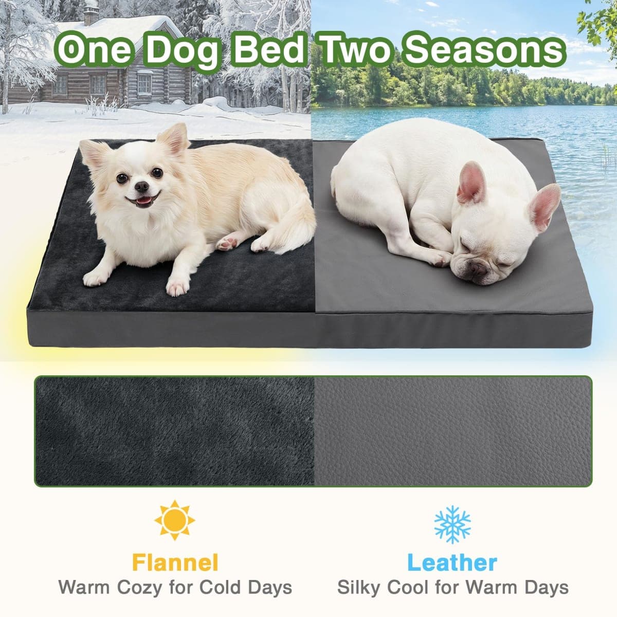 Waterproof Small Dog Bed Crate Pad 24 inch, Washable Puppy Bed Orthopedic with Removable Cover Reversible, Foam Dogs Bed, Cat Bed Kennel Pad 23" x17, Durable Anti-Slip Bottom, Gray thumbnail 5