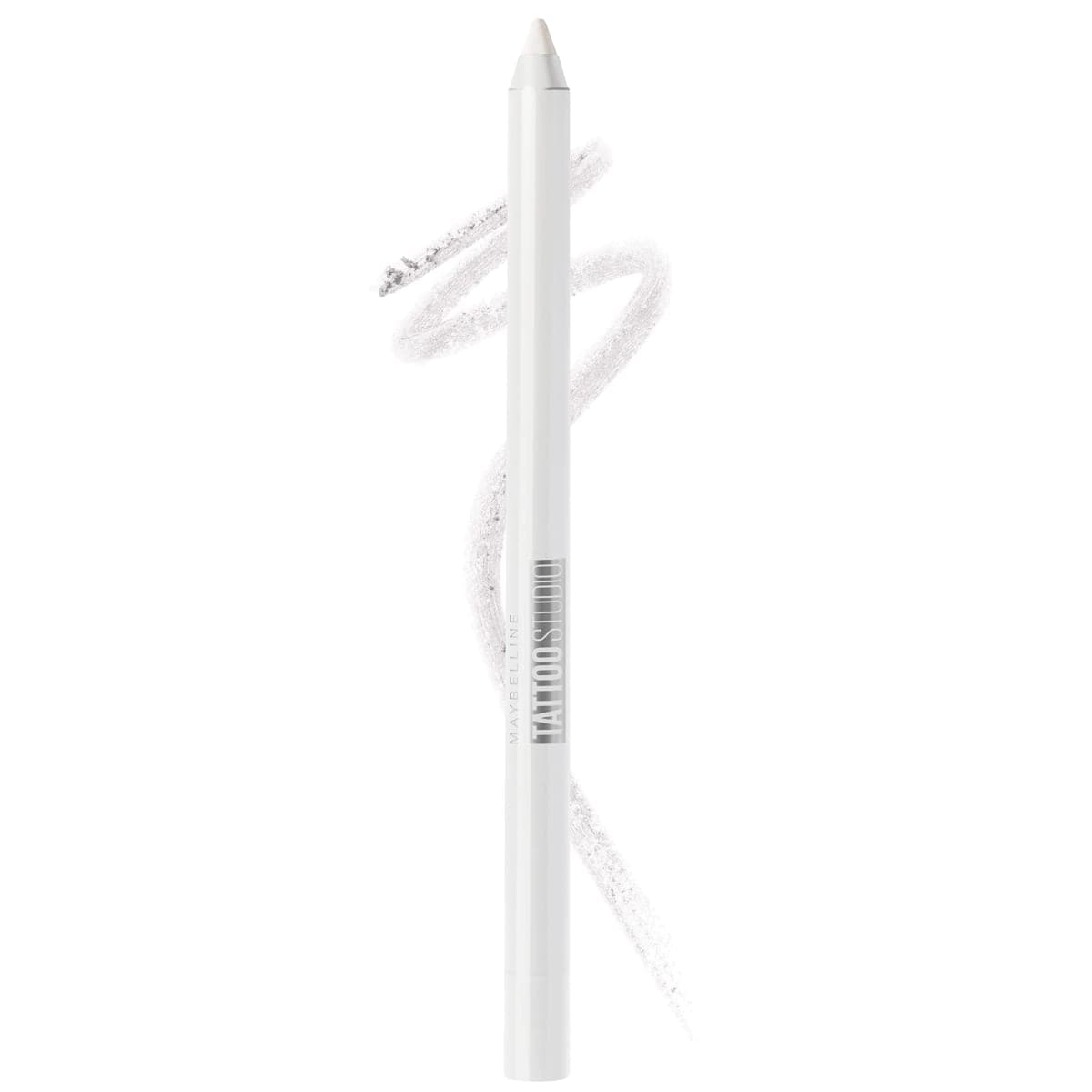 Maybelline TattooStudio Long-Lasting Sharpenable Eyeliner Pencil, Glide on Smooth Gel Pigments with 36 Hour Wear, Waterproof, Polished White, 1 Count — image 1