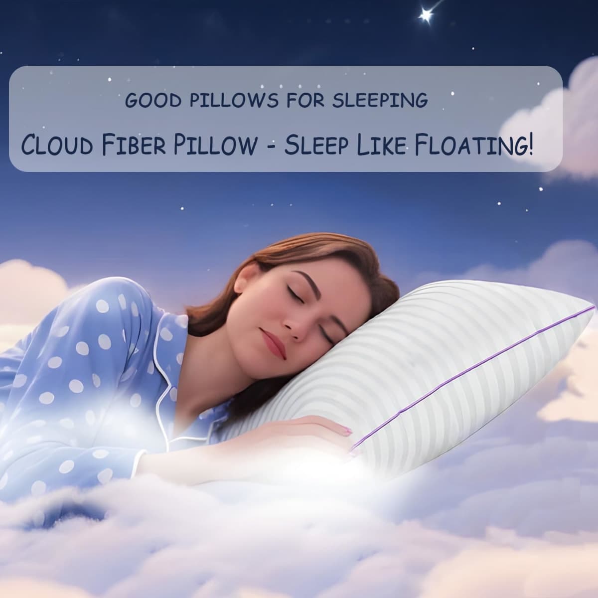 Bed Pillows King Size Set of 2,side sleeper pillow,Down Alternative Fill thumbnail 5