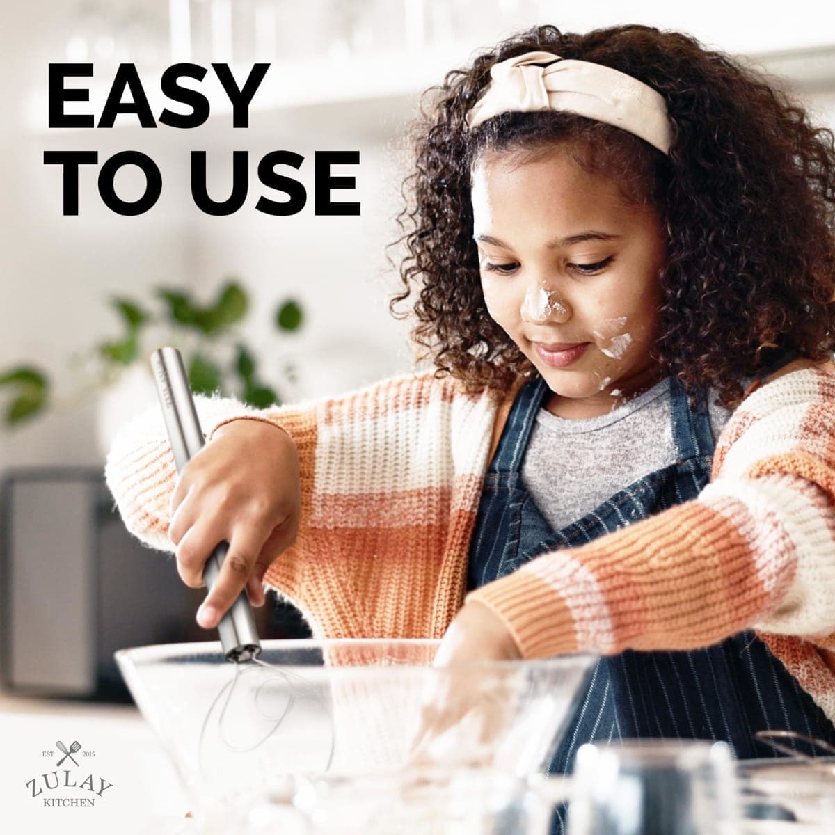 Zulay Kitchen 13-Inch Danish Dough Whisk thumbnail 3