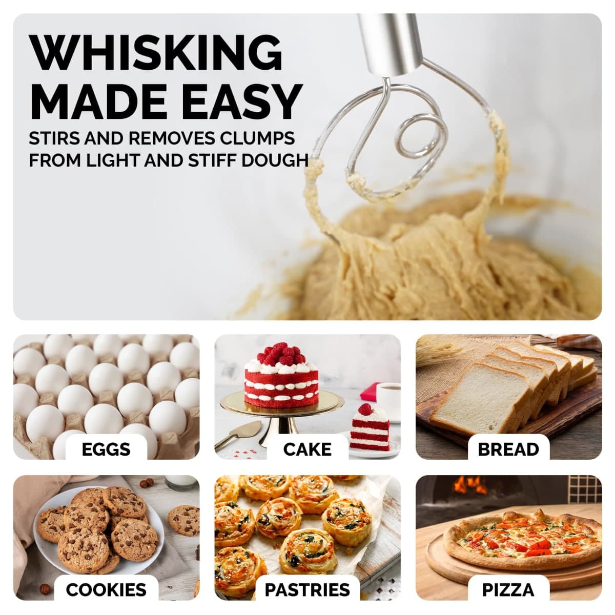 Zulay Kitchen 13-Inch Danish Dough Whisk thumbnail 4