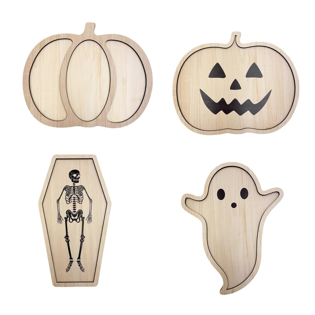 Seasonal Halloween Tabletop Organizer Tray Wood, SCM3212 4 thumbnail 4